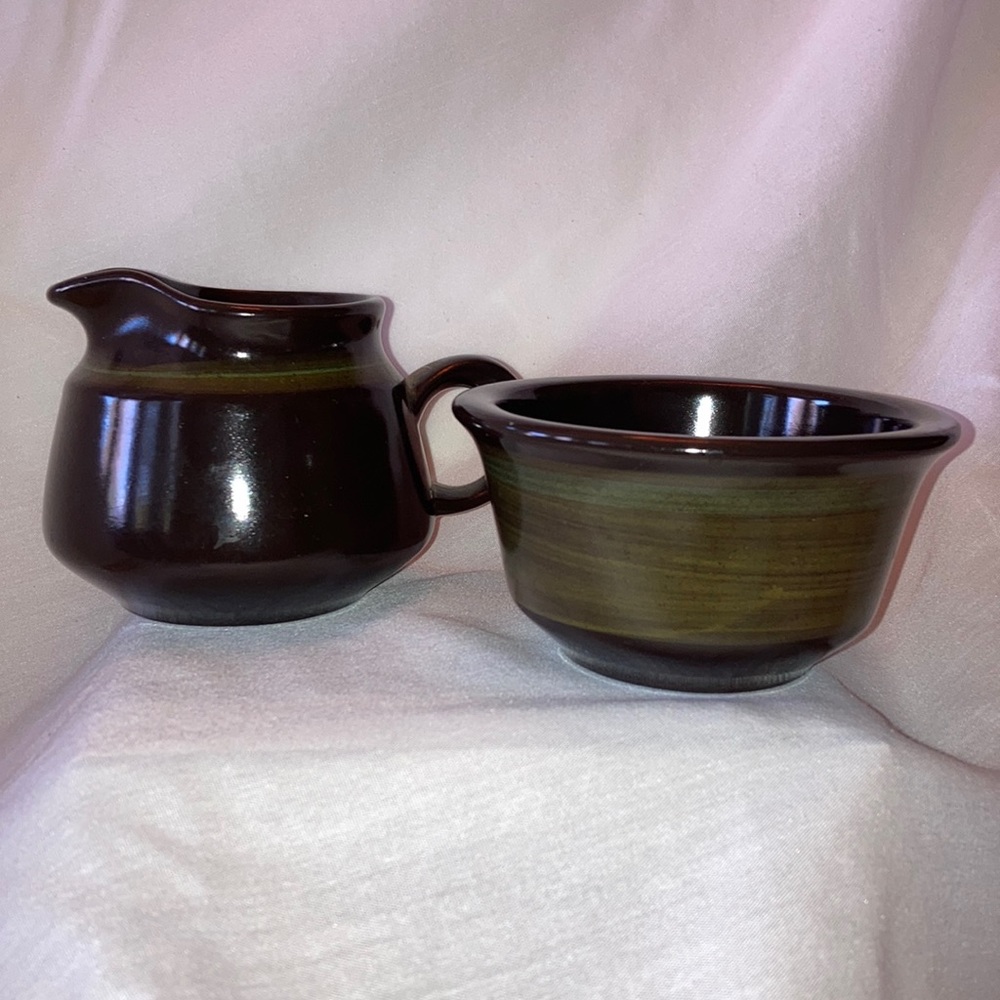 Vintage, Franciscan earthenware, Madeira creamer, and sugar set